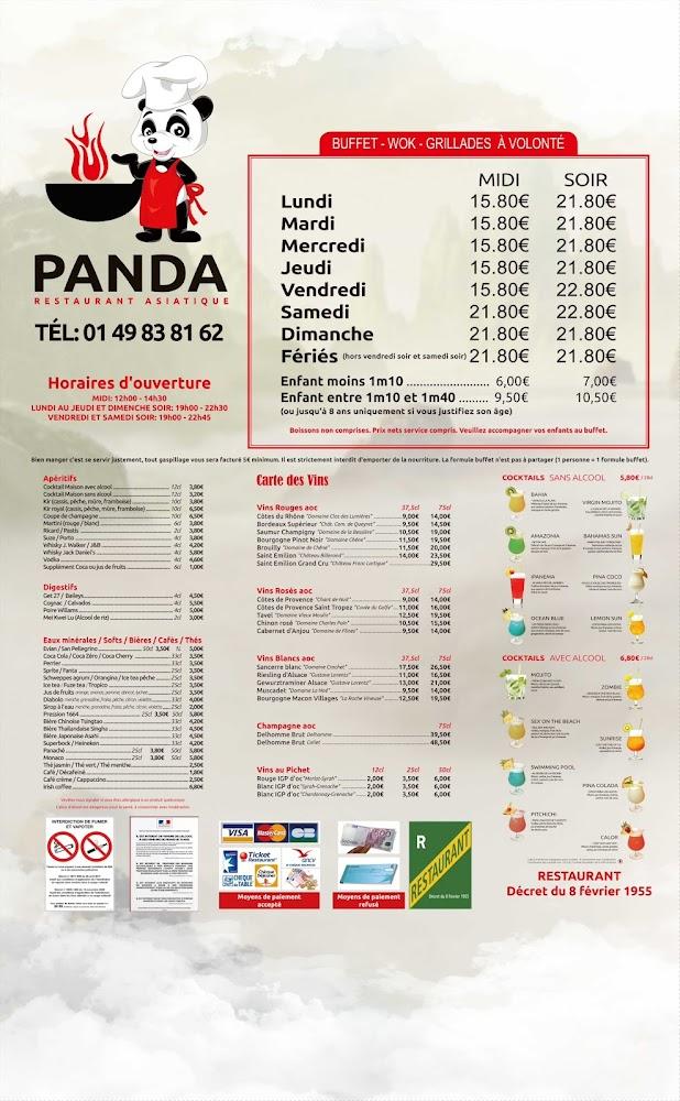 Restaurant Panda Champigny Sur Marne - Menu Image 2